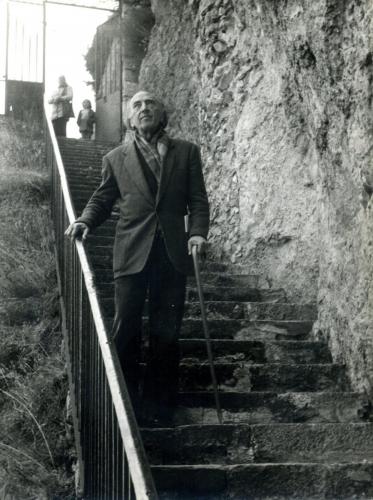 Agustí Bartra al Santuari de Montgrony (circa 1980)